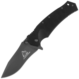 Fox M1 Knife Black G10/Titanium, Black DLC N690Co by Rob Walker (CED-01)
