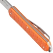 Fox Vulpis Grenade Pattern Orange Aluminum Knife, Polished N690Co (FX-VPGP130 OR)
