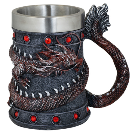 Kufel Tole 10 Imperial Dragon Grey/Red, Resin-Steel (39804)
