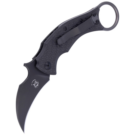 FOX Karambit Black Bird Black Carbon Fiber / Bronze Titanium, Black ELMAX by Bastinelli (FX-591 TIC BR)