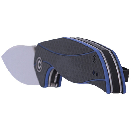 CIVIVI Anthropos Blue G10 / Carbon Fiber, Satin Finish by Elijah Isham (C903B)