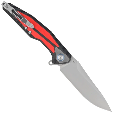 Nóż składany RikeKnife Tulay Black/Red G10, Matted 154CM (RK-Tulay-BR)