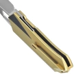 Remette RT-Woodpecker Knife Gold Titanium, Hand Grinding Pearlescent M390 (RTWP-G)
