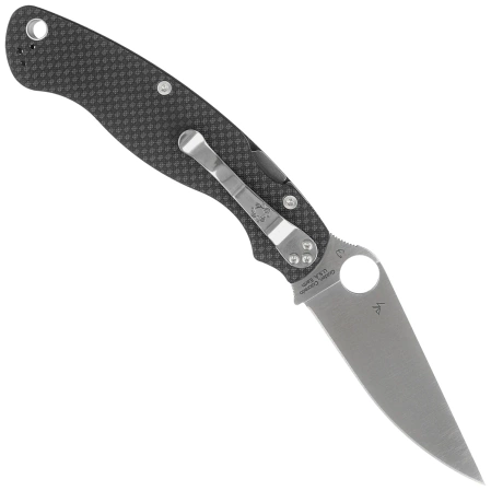 Spyderco Military 2 Sprint Run Carbon Fiber, Satin CPM S90V by Sal, Eric Glesser Knife (C36CFP2)