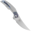 Nóż składany Reate Velocity Gray Titanium/Zircuti, Hand Satin Elmax by Tashi Bharucha