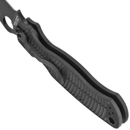 Spyderco Para Military 2 Black G10, Black DLC CPM MagnaCut by Sal, Eric Glesser (C81GMCBKP2)