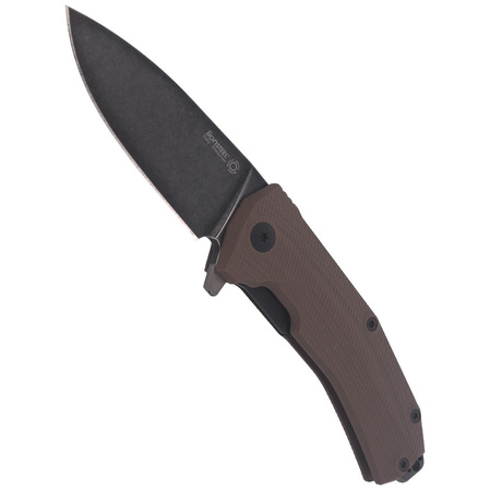 Nóż składany LionSteel KUR Brown G10, Black Stonewashed Sleipner by Molletta (KUR BBR)