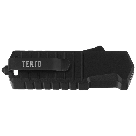 Nóż automatyczny OTF Tekto A2 Badger Mini T/E Black Aluminium, Black D2