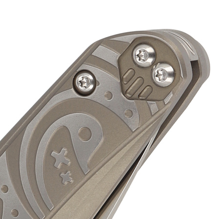 Bestech Mothus Light Bronze Titanium, Black PVD M390 by Kombou Knife (BT2206C)