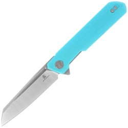 Nóż składany Bestechman Dundee Sheepfoot Light Blue G10, Stonewashed/Satin D2 by Ostap Hel (BMK09B)