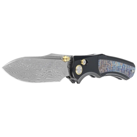 Nóż składany Remette Chameleon Black / Ligtning Storm Titanium, Color Damascus (WD109-D)