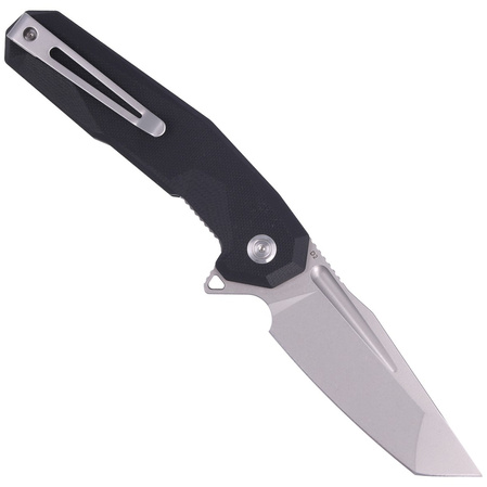 Kubey Carve Nest Knife Black G10, Sandblasted D2 (KB237A)