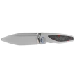 Rike Knife Baidi T Titanium/Red Carbon Fiber, Bead Blasted M390 (RK-Baidi-T-P/RCF)