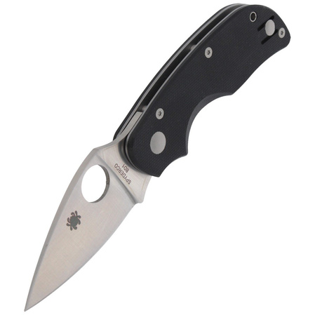 Spyderco CAT G-10 Black PlainEdge Knife (C129GP)