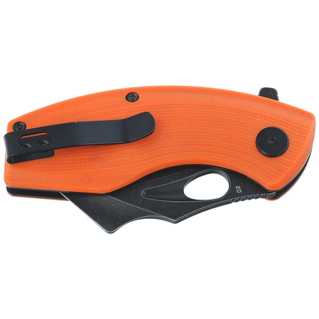 Bestech Lizard Orange G10, Black Stonewashed D2 Knife (BG39D)
