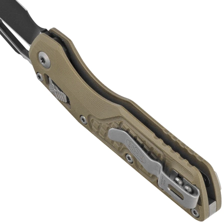 Microtech MSI S/E Knife OD Green Frag G10, Black M390MK by Tony Marfione (210-1FRGTOD)