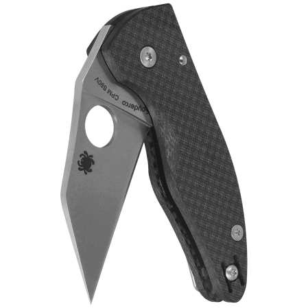Spyderco MicroJimbo Sprint Run Knife Black G10, Satin CPM S90V by Michael Janich (C264CFP)