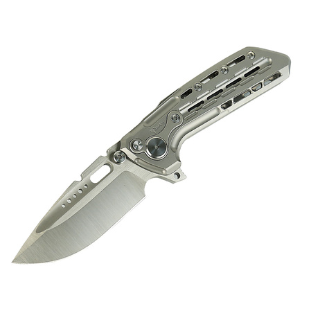 Nóż składany Reate TX228 LE No 084/200 Bead Blasted Titanium, Bead Blasted Titanium Clip, Satin M390 (TX228 TBB.TBB.SAT)