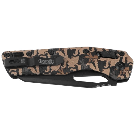Nóż składany Microtech MSI S/E Ram-Lok Claw Burst Camo Tri-Grip Polymer, Black M390MK by Tony Marfione (210T-1PMCWC-Z4)