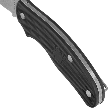 Spyderco Metropolitan Lightweight Knife Black FRN, Satin M398 by Sal Glesser (C213PBK)