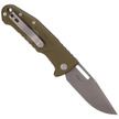Fox New Smarty CP Automatic Knife OD Green Aluminum, Stonewashed N690Co by Stefano De Lorenzi (FX-503 ALOD)