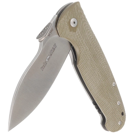 Nóż składany Viper Italo Green G10/Tytan, Satin M390 by Fabrizio Silvestrelli (V5944GG)