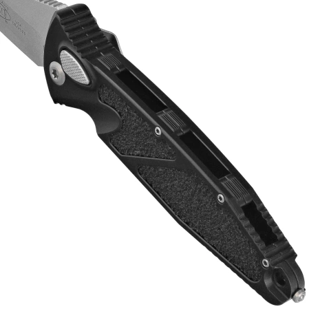 Microtech Socom Elite Auto T/E Knife Black Aluminum, Stonewashed M390 by Tony Marfione (161A-10)