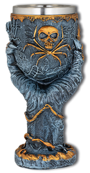 Kielich Tole 10 Imperial Skull-Spyder Grey/Golden Resin (39557)