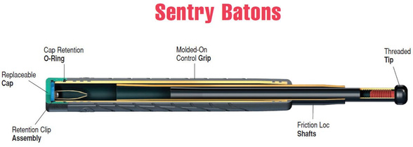 ASP S16 Sentry Friction Loc Baton 16'' Santoprene (52200)