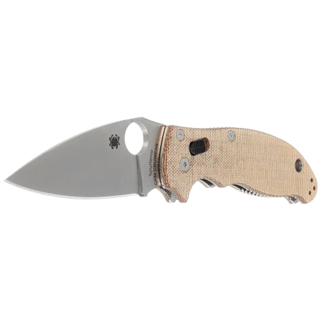 Nóż składany Spyderco Manix 2 Brown Canvas Micarta, Satin CPM Cru-Wear by Eric Glesser (C101MPCW2)