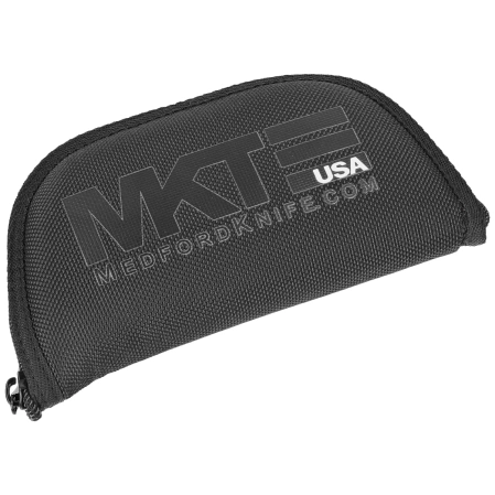 Nóż składany Medford Slim Midi Marauder Tanto Tumbled Titanium, Std HW, Brsh/Flm Tsunami Clip, Tumbled S45VN by Greg Medford (MK2014TT-01TM-TSCF-Q4)