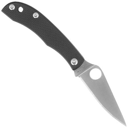 Spyderco Honeybee Knife Black G10, Satin 12C27 (C137GBKP)