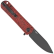 Nóż składany Kubey NEO Red / Black Damascus G10, Blackwashed AUS-10 by Keanu Alfaro (KU371F)