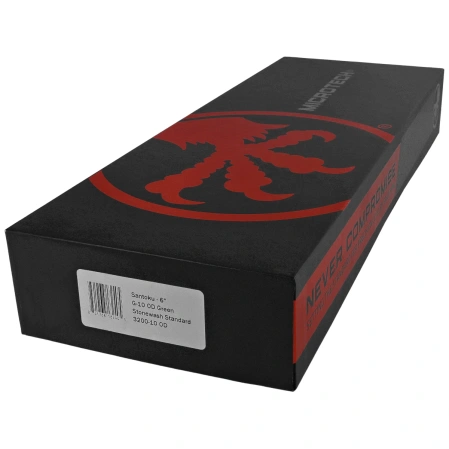 Nóż kuchenny Microtech Santoku 6" OD Green G10, Stonewashed M390MK (3200-10OD)