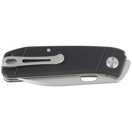 Nóż składany Kubey Hyde Black G10, Sand Blasted 14C28N by Colin Maisonpierre (KU2104A)