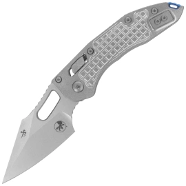 Microtech Marfione Select Stitch Ram-Lok S/E Knife Frag Titanium, Stonewashed M390MK by Borka Blades and Tony Marfione (169RL-10FRMS2)