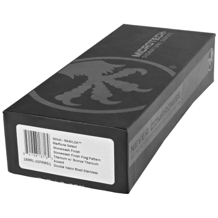 Nóż składany Microtech Marfione Select Stitch Ram-Lok S/E Frag Titanium, Double Vapor Blast HW, Stonewashed M390MK by Borka Blades and Tony Marfione (169RL-10FRMS1)