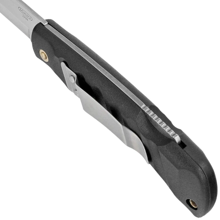 Mikov Crocodile Black ABS Folding Knife, Mirror 420 (243-NH-1 CLIP/BLK)