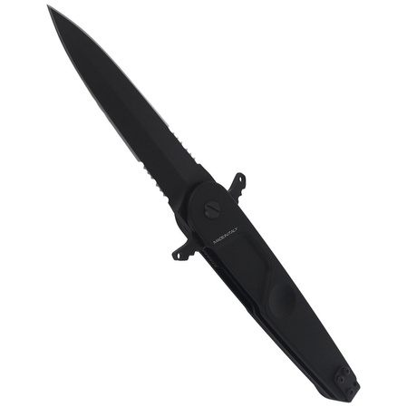 Extrema Ratio BD2 Contractor Black Aluminum Knife, Black MIL-C N690 (04.1000.0229/BLK)