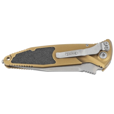 Nóż automatyczny Microtech Socom Elite Auto S/E Tan Aluminum, Apocalyptic P/S M390 by Tony Marfione (160A-11APTA)