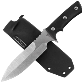 Medford Jungle Fighter Pro Series Knife Black G10, Std HW, Tumbled CPM 3V by Greg Medford (MK0663TQ-08KB-SPQ3-Q4)