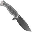 Fox Knife Eastwood Tiger Bead Blasted Titanium/Carbon Fiber, Black PVD Elmax by Gudy Van Poppel (FX-106 TICF)