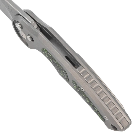 Nóż składany Fox Jupiter Gray Titanium/Jungle Wear Fatcarbon, Acid Stonewashed M390 by Denis Simonutti (FX-555 TICF)