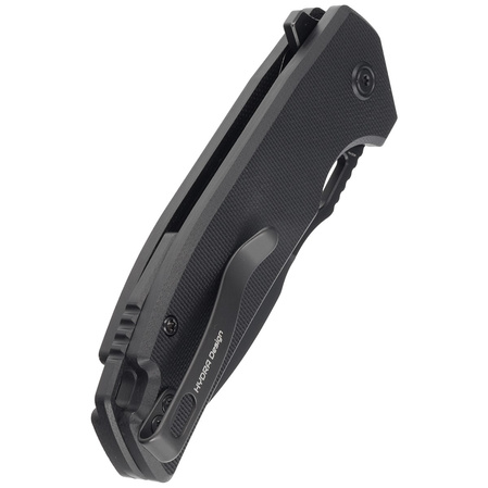 Kubey Knife RDF Black G10, Blackwash AUS-10 by HYDRA Design (KU316A)