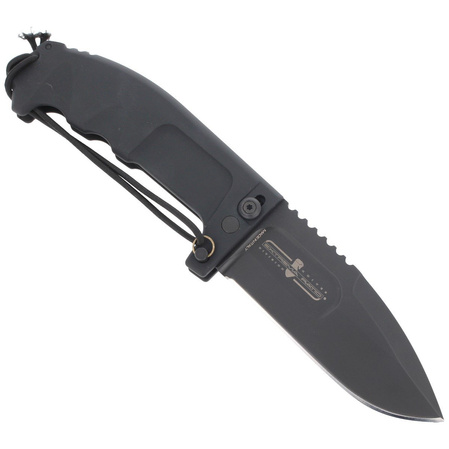 Extrema Ratio RAO II Black Aluminum Folding Knife, Black MIL-C N690 (04.1000.0136/BLK)