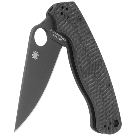 Nóż składany Spyderco Para Military 2 Black G10, Black DLC CPM MagnaCut by Sal, Eric Glesser (C81GMCBKP2)