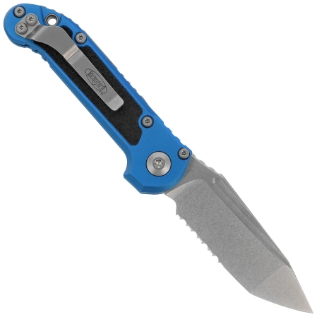 Microtech LUDT Gen III T/E Automatic Knife Blue Aluminum, Stonewashed P/S M390MK by Tony Marfione (1136-11BL)