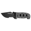 K25 RK-19221 Knife Rubbered Black Aluminium, Black Titanium 7Cr17Mov