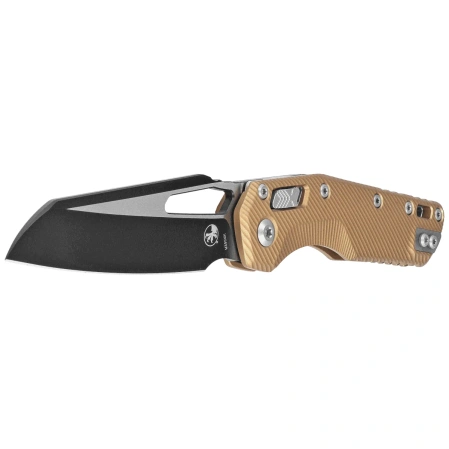 Microtech MSI S/E Knife Fluted Brown Aluminum, Black M390MK by Tony Marfione (210-1FLBN)