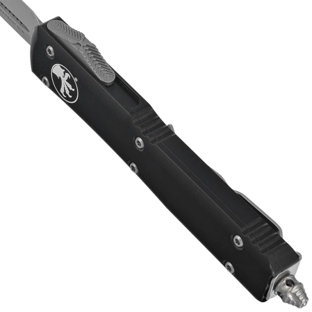 Nóż automatyczny OTF Microtech Ultratech D/E Black Aluminium, Stonewashed M390 by Tony Marfione (122-10)